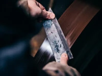 Damastmesser Kyusakichi Gyutou, ZDP189 10 Damastmesser Kyusakichi Gyutou, ZDP189 – Bild 8