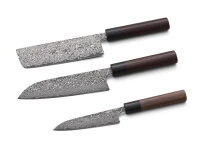 Damastmesser Set Santoku II