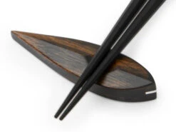 Essstäbchen Ablage Tsuyoi Te Ebony, Ebenholz -Japanisches Geschirr Store essstaebchen ablage tsuyoi te ebony ebenholz 1