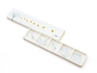 Essstäbchen Ablagen Biskuitporzellan, Weiß