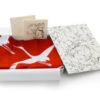 Geschenkset Chiyogami Mit Furoshiki Kuren L, Rot -Japanisches Geschirr Store geschenkset chiyogami mit furoshiki kuren l rot