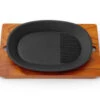 Gusseisen Grillpfanne Oval 1 Gusseisen Grillpfanne Oval -Japanisches Geschirr Store gusseisen grillpfanne oval