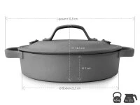 Gusseisen Topf OIGEN, Flach, 24 Cm 8 Gusseisen Topf OIGEN, Flach, 24 Cm – Bild 6