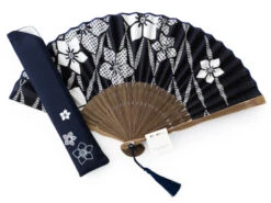 Handfächer Aihitoe Kon, Blau 19 Handfächer Aihitoe Kon, Blau -Japanisches Geschirr Store handfaecher aihitoe kon blau 1