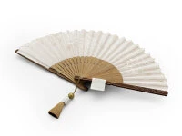 Handfächer Eien, Beige 8 Handfächer Eien, Beige – Bild 6