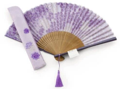 Handfächer Kiyoshisakura, Lila -Japanisches Geschirr Store handfaecher kiyoshisakura lila 1