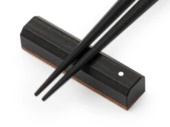 Essstäbchen Ablage Sutoreto Ebony, Ebenholz -Japanisches Geschirr Store hexogal staebchenablage ebony 1
