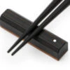 Essstäbchen Ablage Sutoreto Ebony, Ebenholz -Japanisches Geschirr Store hexogal staebchenablage ebony