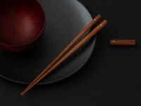 Essstäbchen Ablage Sutoreto Shitan, Rosenholz 4 Essstäbchen Ablage Sutoreto Shitan, Rosenholz – Bild 3