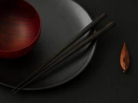 Japanische Essstäbchen Senren Ebony, Ebenholz 8 Japanische Essstäbchen Senren Ebony, Ebenholz – Bild 6