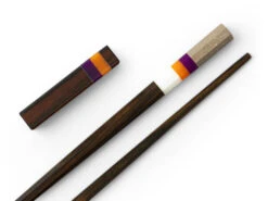 Japanische Essstäbchen Valencia Scent, Ebenholz, Mit Ablage -Japanisches Geschirr Store japanische essstaebchen valencia scent ebenholz mit ablage 1