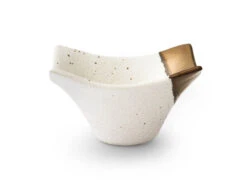 Japanische Soßenschale Sou, Weiß-gold -Japanisches Geschirr Store japanische sossenschale sou weiss gold 1