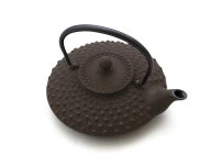 Japanische Teekanne Gusseisen Hira Arare, 0,5 L, Braun 4 Japanische Teekanne Gusseisen Hira Arare, 0,5 L, Braun – Bild 3