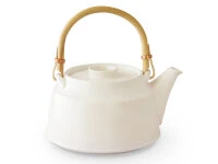 Japanische Teekanne T.Kato, Weiß