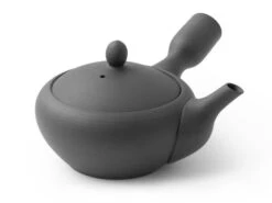 Japanische Teekanne Teppachu Kurokusube, Banko Yaki, 260ml -Japanisches Geschirr Store japanische teekanne teppachu kurokusube banko yaki 260ml 1