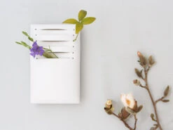 Japanische Vase Act/ Slit, Weiß -Japanisches Geschirr Store japanische vase act slit weiss 1