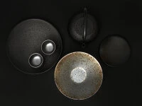 Japanischer Teller Homura, Schwarz, 3 Größen 15 Japanischer Teller Homura, Schwarz, 3 Größen – Bild 13