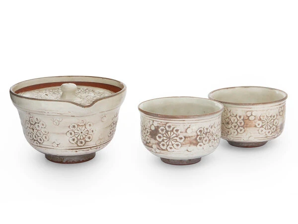 Japanisches Teeservice Kobiki Hana Mischima, 3-teilig 13 Japanisches Teeservice Kobiki Hana Mischima, 3-teilig – Bild 11