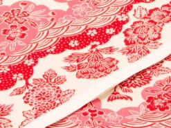 Japanpapier Chiyogami, Blütenwolken Rot/rosa -Japanisches Geschirr Store japanpapier chiyogami bluetenwolken rot rosa 1