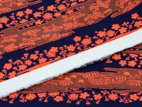 Japanpapier Katazome, Scherenschnitt Auf Hellrot