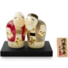 Kokeshi: Holzfigur Enmanchoju (Paar) 2 Kokeshi: Holzfigur Enmanchoju (Paar) -Japanisches Geschirr Store kokeshi holzfigur enmanchoju paar
