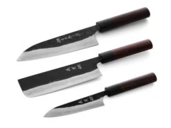 Messerset Damastmesser Nami Santoku II 25 Messerset Damastmesser Nami Santoku II -Japanisches Geschirr Store messerset damastmesser nami santoku ii 1