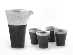 Sake Set Suzune S, 1 Karaffe, 4 Becher S -Japanisches Geschirr Store sake set suzune s 1 karaffe 4 becher s 1