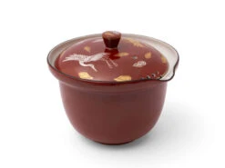 Shiboridashi Teekanne Akaji Kingin Tsuru, 230 Ml -Japanisches Geschirr Store shiboridashi teekanne akaji kingin tsuru 1