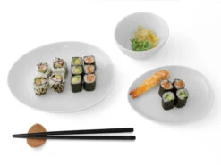 Sushi Set Yuuki, Weiß -Japanisches Geschirr Store sushi set yuuki weiss 1