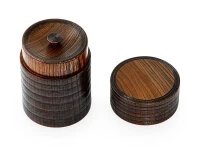 Teedose Urushi Nuri, Holz, Braun