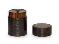 Teedose Urushi Nuri, Holz, Braun 5 Teedose Urushi Nuri, Holz, Braun – Bild 3